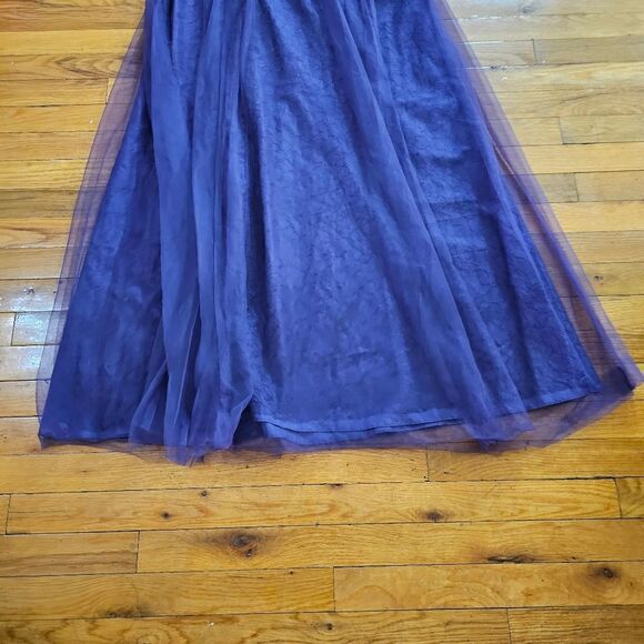 White By Vera Wang Strapless Maxi Dress Size 14 - Picture 3 of 12